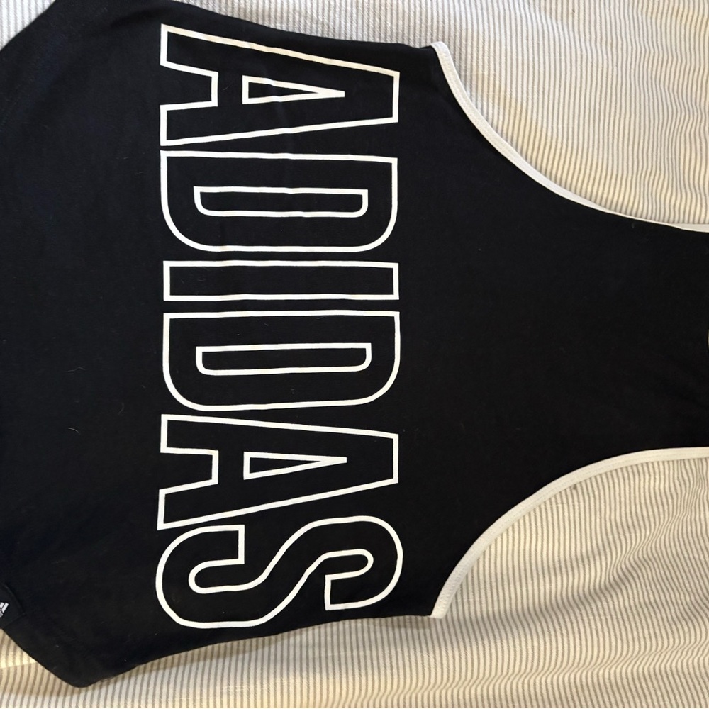 Adidas Kids Black and White Bodysuit